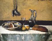 Camille Pissarro There is still life wine tank oil on canvas